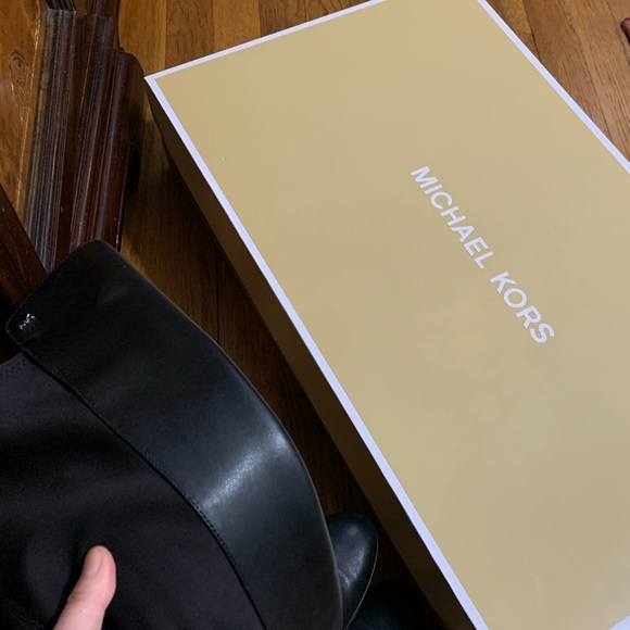 Michael Kors Black Leather Over Knee High Boot - Picture 7 of 8